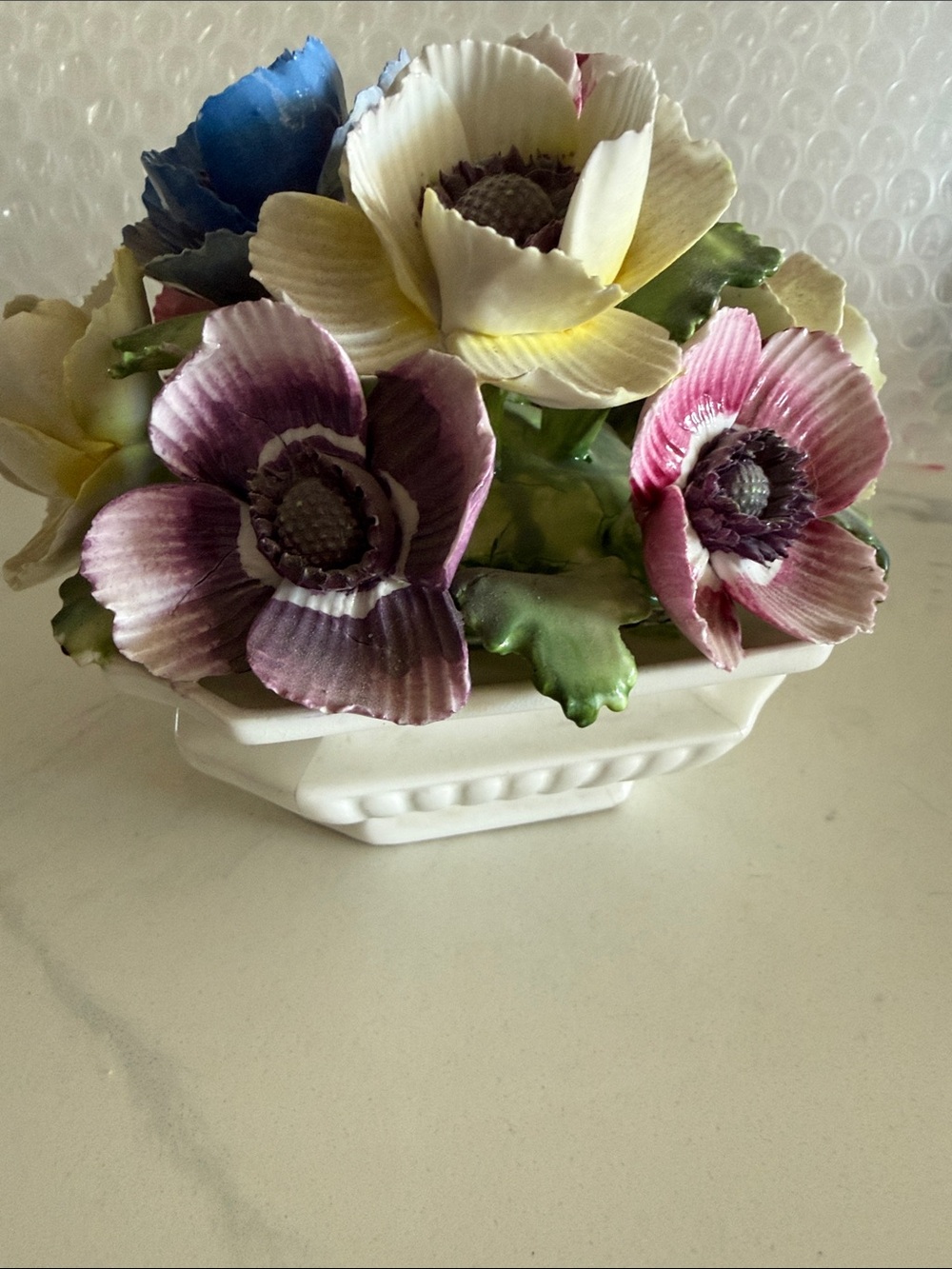 Crown Staffordshire Ceramic Floral Bone China sculpture